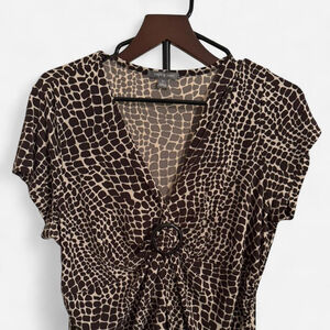 Apt 9 animal print blouse - XL